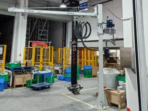 Aluminum alloy column mounted jib crane arm