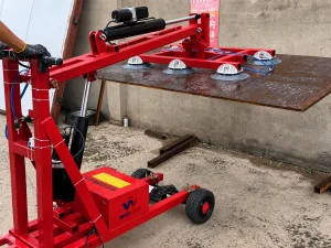 Glass lifting robot for solar panel and sheet metal handling