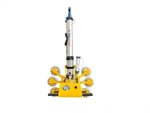 Pneumatic glass lifter with HAFNER pneumatic control valve fine adjustment