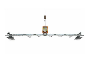 Roof panel vacuum lifter for 0-25 degree roof installation
