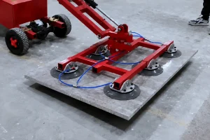 Vacuum glass lifting robot for stone slab handling