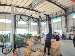 Vacuum lifter for warehouse bag transfer