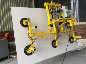 Vacuum lifter with 90 degree flipping for fiberglass panel