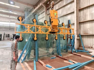 WO-BLHWD y hydraulic glass vacuum lifter for heavy glass installation
