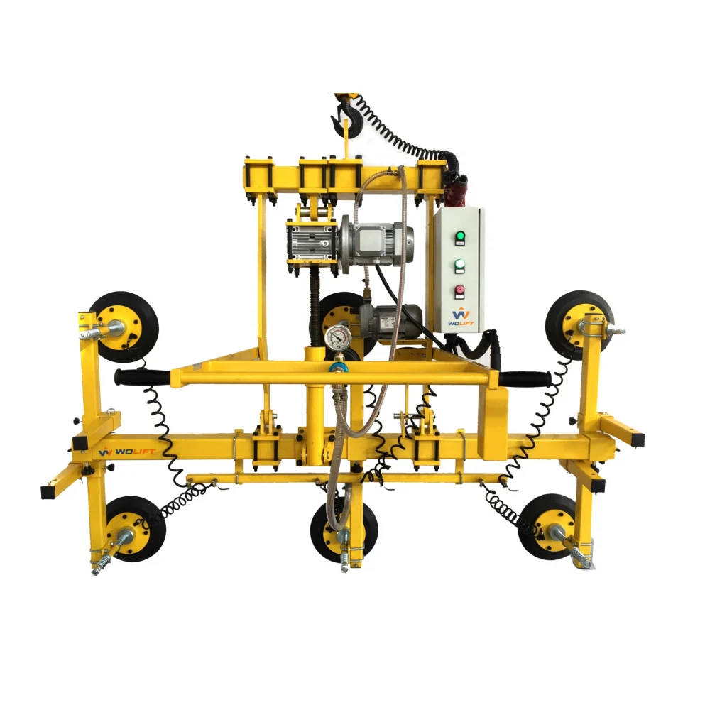 90 Degree Tilting Vacuum Lifter for Panels and Structural Parts