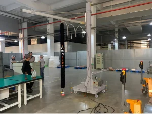 WOLIFT Tube Lifter with Mobile Pillar Jib Crane