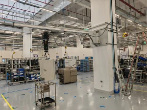 WOLIFT Tube Lifter with Wall-Mounted Crane