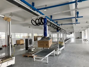WOLIFT Tube Lifter for Conveyor-End Unloading