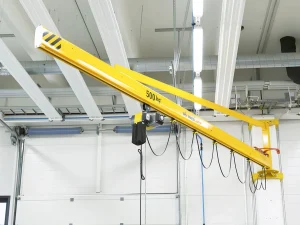 Wall mounted jib crane with custom arm length up to 500 kg