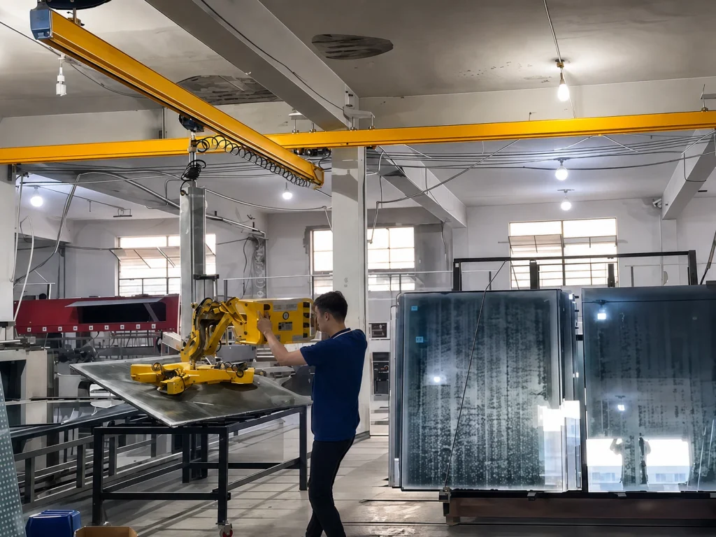 WOLIFT Glass Vacuum Suction Lifter for Waterjet Cutting Loading and Unloading