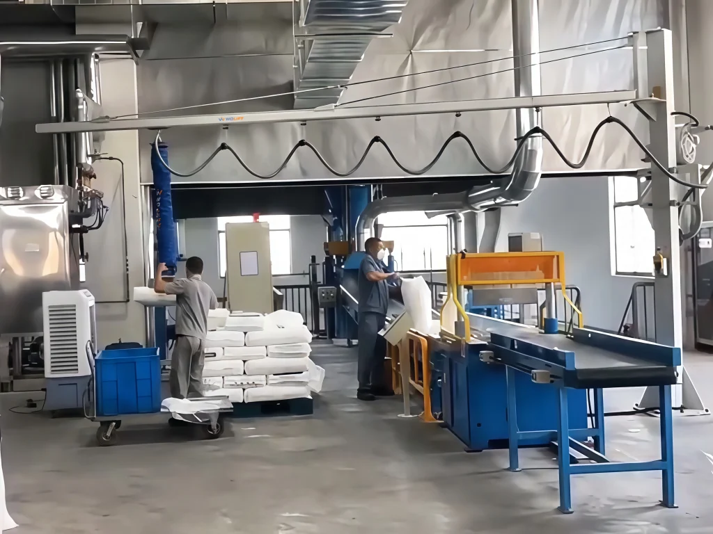 WOLIFT Vacuum Tube Lifter for Fertilizer Bag Feeding and Palletising