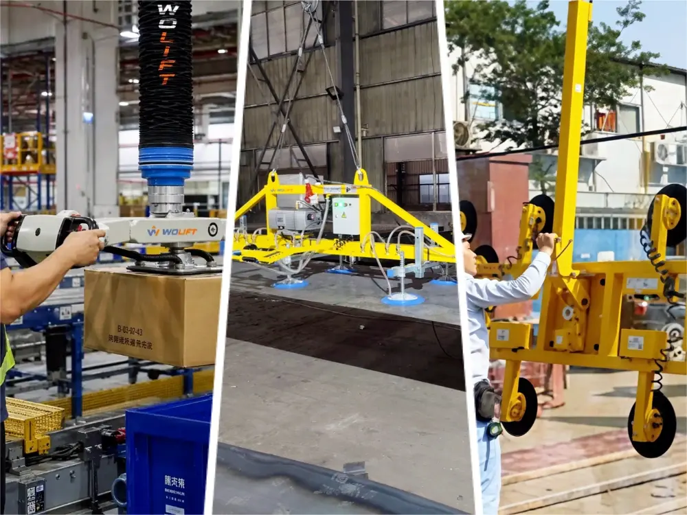 WOLIFT vacuum lifting equipment used in industrial material handling